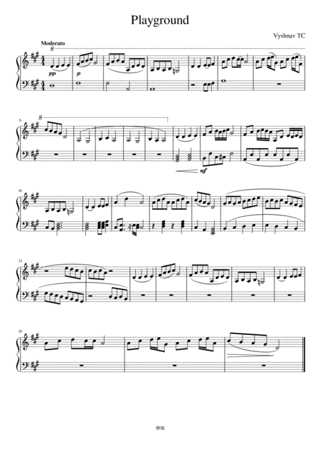 Playground Sheet Music