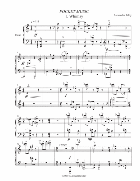 Free Sheet Music Pocket Music 1 3