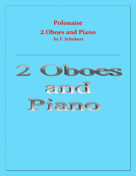 Polonaise F Schubert For 2 Oboes And Piano Intermediate Sheet Music