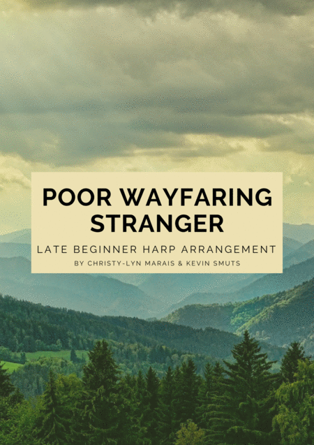 Poor Wayfaring Stranger Late Beginner Harp Sheet Music