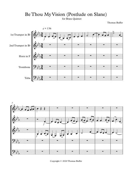 Postlude On Slane Be Thou My Vision Sheet Music