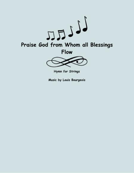 Free Sheet Music Praise God From Whom All Blessings Flow Three Violins And Cello