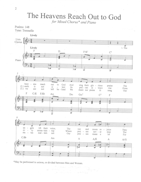 Free Sheet Music Praise The Lord With Pans