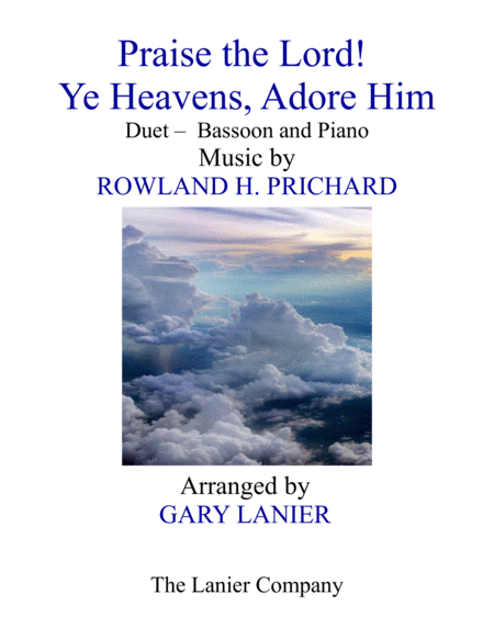 Praise The Lord Ye Heavens Adore Him Duet Bassoon Piano With Score Part Sheet Music