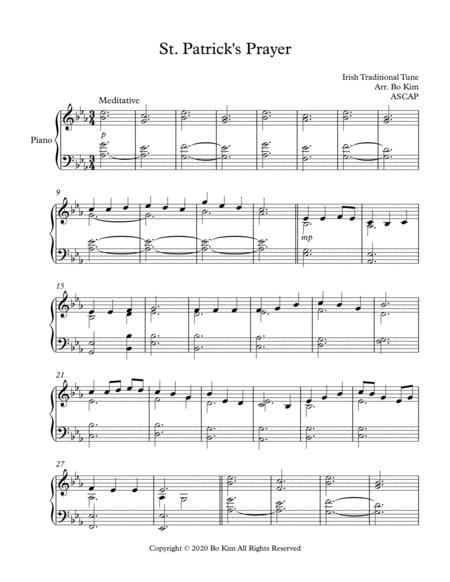 Prayer Of St Patrick Be Thou My Vision Sheet Music