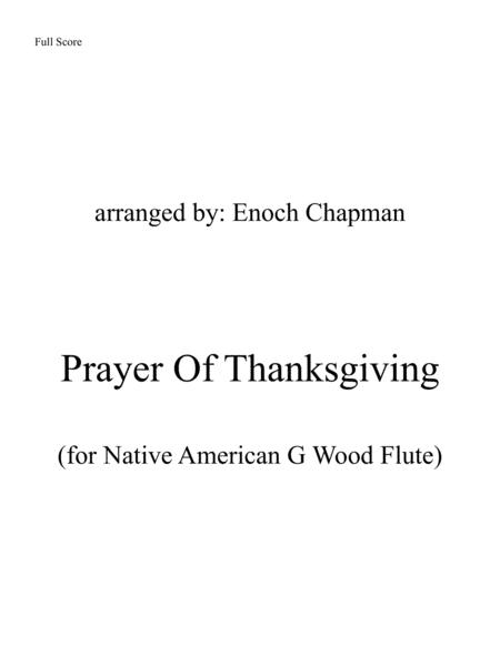 Free Sheet Music Prayer Of Thanksgiving For G Flute