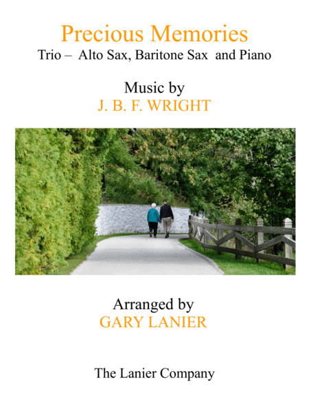 Precious Memories Trio Alto Sax Baritone Sax Piano With Score Part Sheet Music