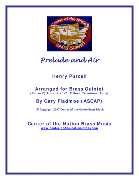 Free Sheet Music Prelude And Air