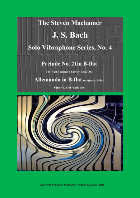 Prelude And Allemanda In B Flat For Solo Vibraphone Sheet Music