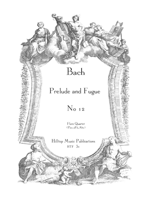 Free Sheet Music Prelude And Fugue No 12 Arr Flute Quartet