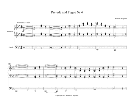 Prelude And Fugue Nr 4 Sheet Music