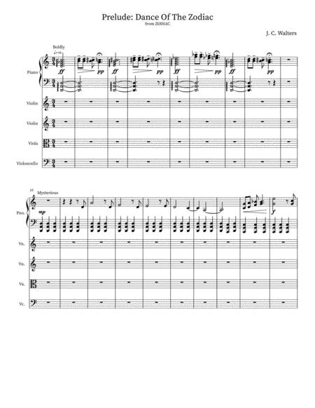 Free Sheet Music Prelude Dance Of The Zodiac