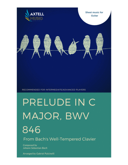 Prelude In C Major Bwv 846 From Bachs Well Tempered Clavier For Guitar Sheet Music