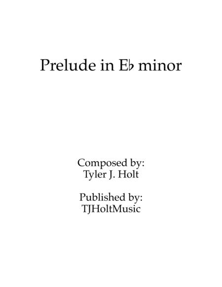 Prelude In E Flat Minor Op 20 Sheet Music