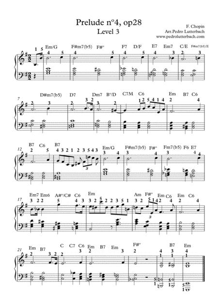 Prelude N 4 Chopin Sheet Music