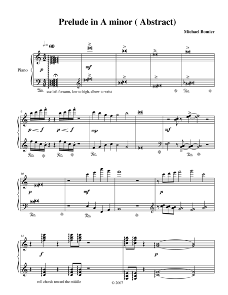 Prelude No 20 In A Minor From 24 Preludes Sheet Music