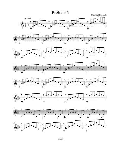 Prelude No 5 Sheet Music