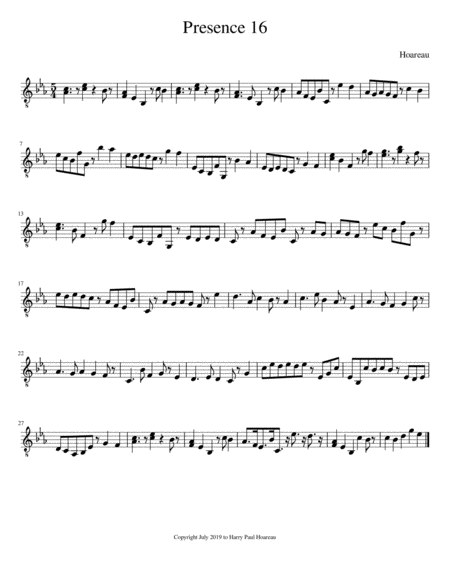 Presence 16 Guitar Sheet Music