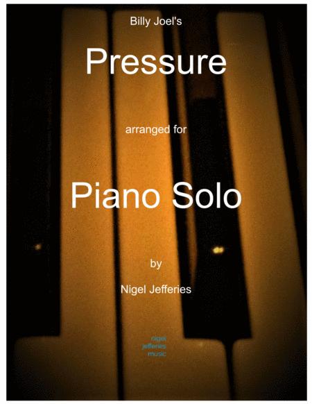 Pressure Arranged For Piano Solo Sheet Music