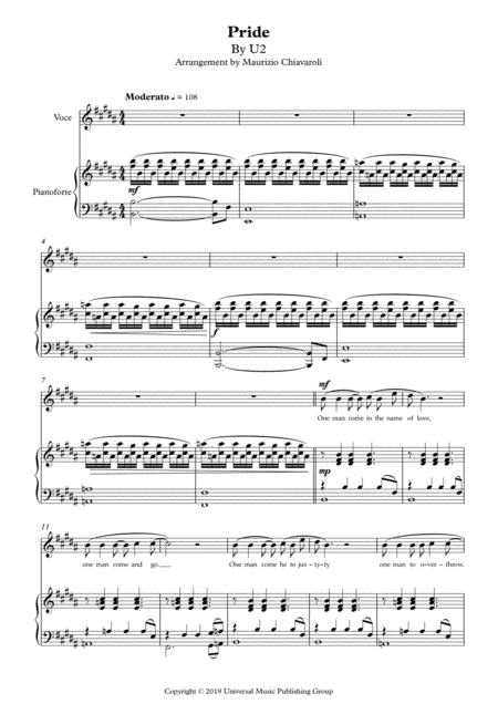 Pride Sheet Music