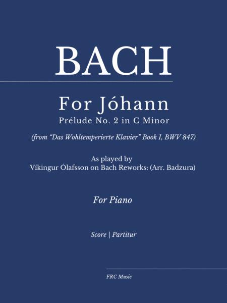 Prlude No 2 In C Minor As Played By Vkingur Lafsson Bach Reworks For Jhann Arr Badzura Sheet Music