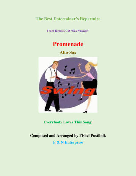 Promenade For Alto Sax From Cd Sax Voyage Video Sheet Music