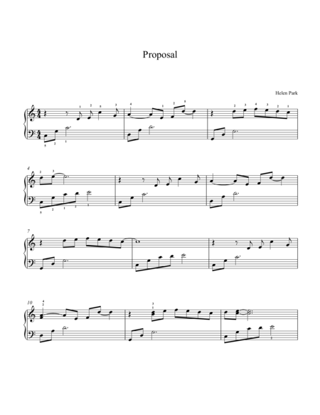 Free Sheet Music Proposal