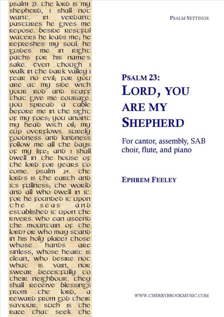 Psalm 23 Lord You Are My Shepherd Sheet Music