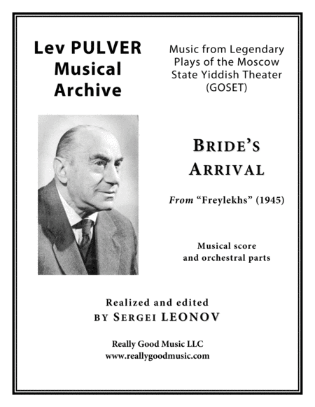 Pulver Lev Brides Arrival From Freylekhs For Symphony Orchestra Full Score Set Of Parts Sheet Music