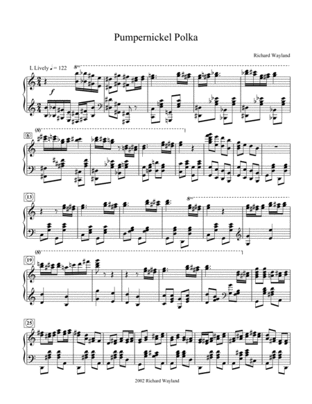 Free Sheet Music Pumpernickel Polka