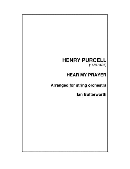 Purcell Hear My Prayer For String Orchestra Sheet Music