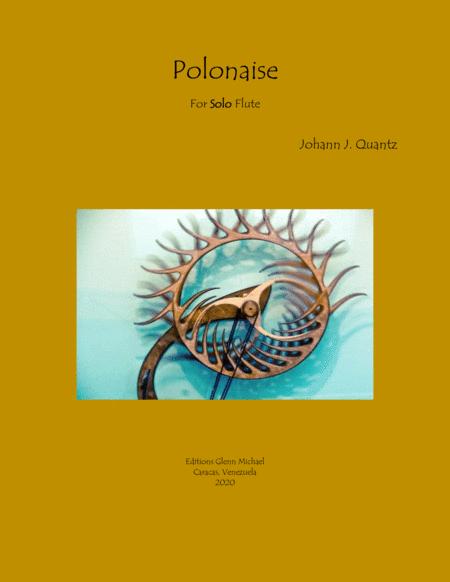 Quantz Polonaise For Solo Flute Sheet Music