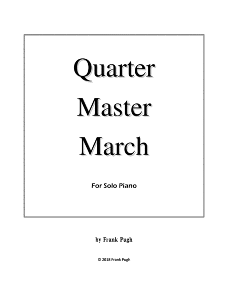 Free Sheet Music Quarter Master March