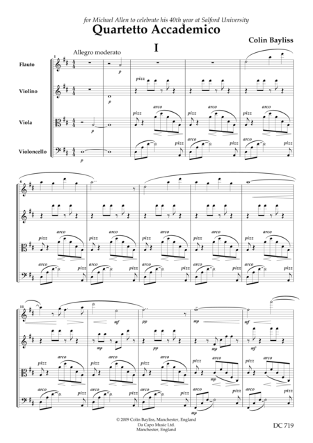 Quartetto Accademico Sheet Music