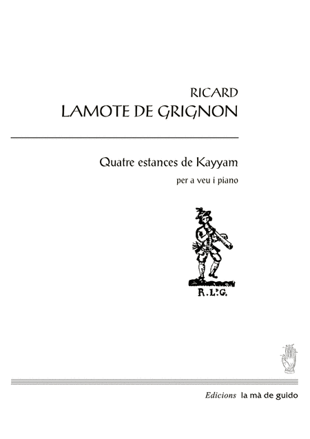 Free Sheet Music Quatre Estances De Kayyam