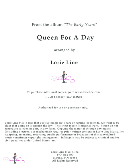 Queen For A Day Sheet Music