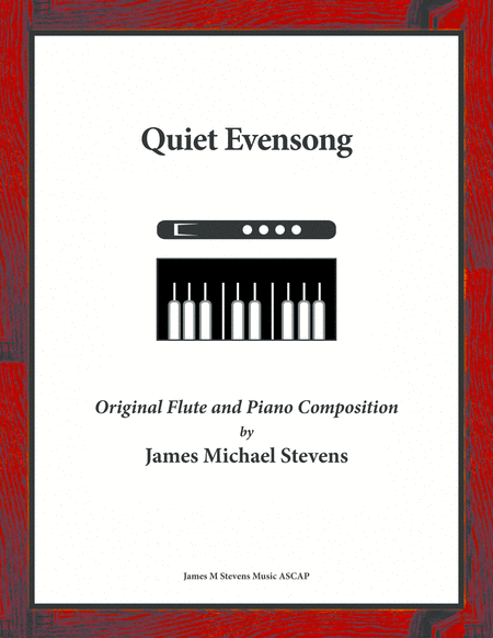 Quiet Evensong Flute Piano Sheet Music