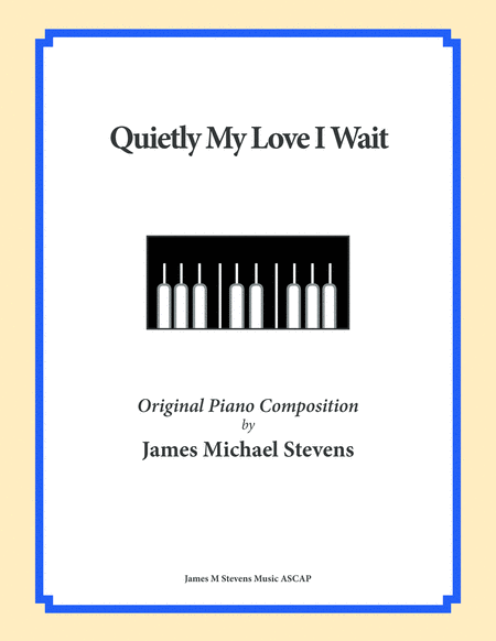 Free Sheet Music Quietly My Love I Wait Romantic Piano