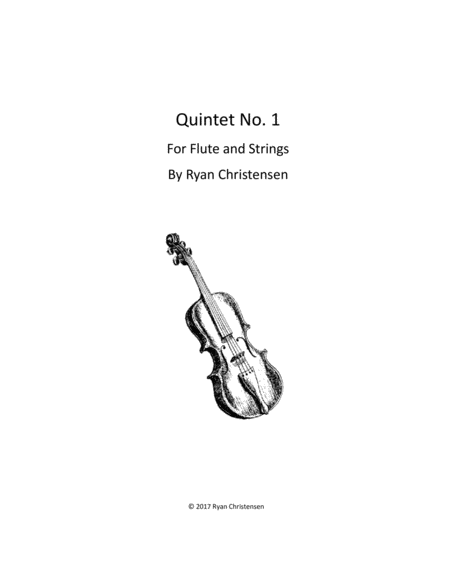 Quintet No 1 For Flute And Strings Sheet Music