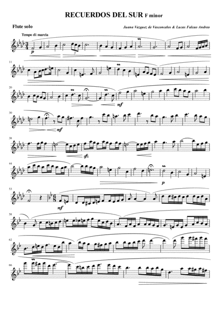 Free Sheet Music R E Cuerdos Del Sur