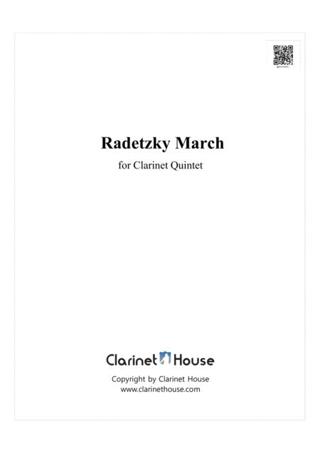 Radetzky March For Clarinet Quintet Sheet Music