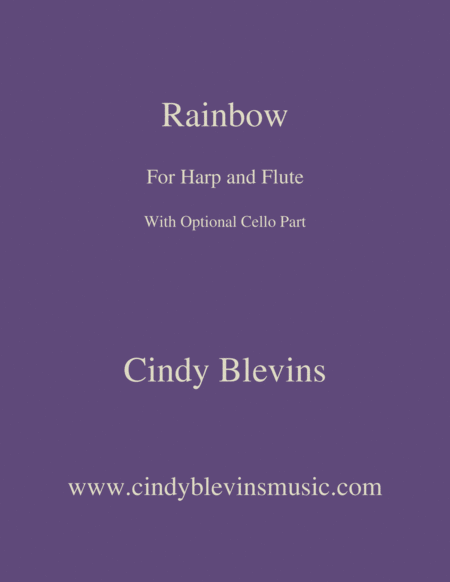 Rainbow An Original Song For Harp And Flute With An Optional Cello Part Sheet Music