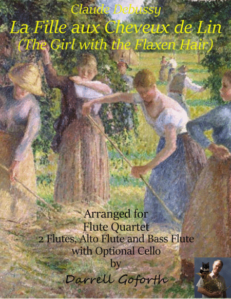 Ravel La Fille Aux Cheveux De Lin For Flute Quartet Sheet Music