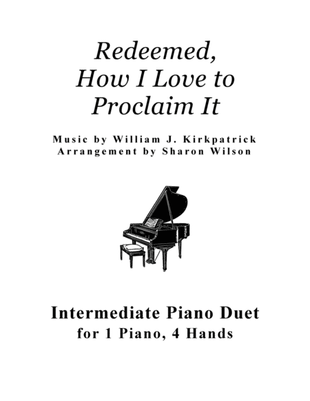 Redeemed How I Love To Proclaim It 1 Piano 4 Hands Duet Sheet Music