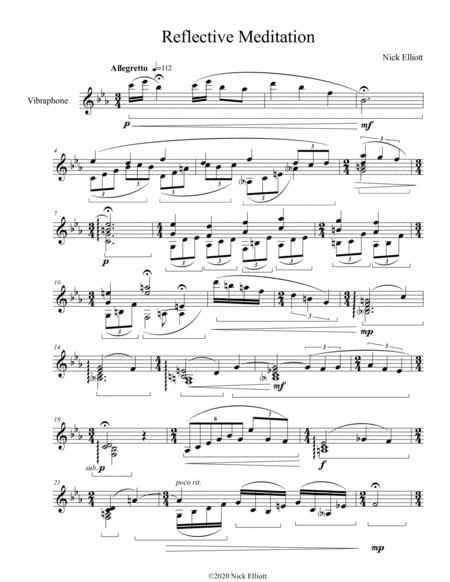 Reflective Meditation Sheet Music