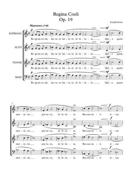 Regina Coeli Op 19 Sheet Music