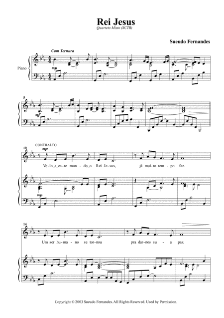 Rei Jesus Sheet Music