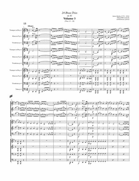 Free Sheet Music Reicha 24 Trios Vol 3 Trios 13 18