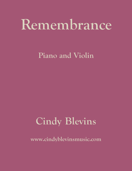 Remembrance For Piano And Violin Sheet Music