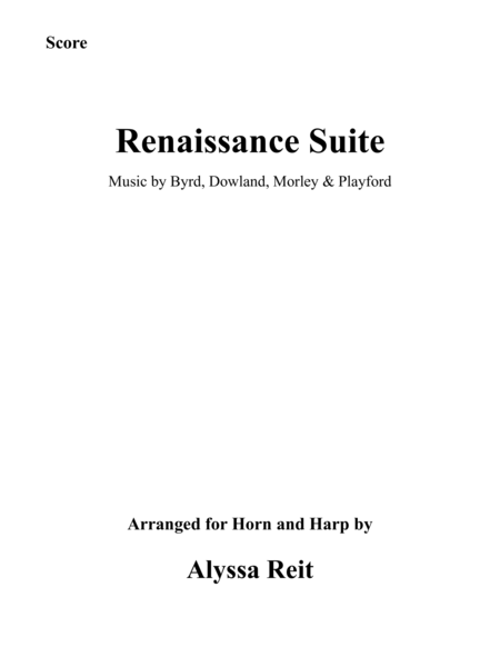 Renaissance Suite Sheet Music